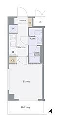 シン・シティ板橋本町 1Kの間取図画像