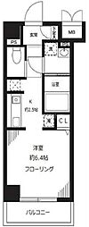パルメゾン見次公園 1Kの間取図画像