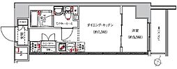 SAKURAAXIS中板橋 1DKの間取図画像