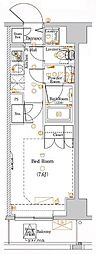 dips十条仲原WEST 1Kの間取図画像