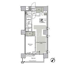 ParkCube西ヶ原STAGE 1LDKの間取図画像