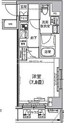 アイル赤羽サウス 1Kの間取図画像