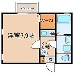 スプレモ.K 1Kの間取図画像