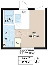 REPURE東十条駅前RESIDENCE 1Kの間取図画像