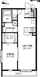 アークテラス 1LDKの間取図画像