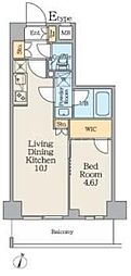 クレストコート中板橋 1LDKの間取図画像