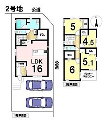 熊之庄屋形　9期　全3棟　2号棟　新築一戸建