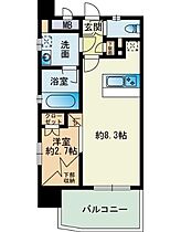 サニークレスト大濠公園  ｜ 福岡県福岡市中央区荒戸1丁目（賃貸マンション1LDK・7階・27.67㎡） その2