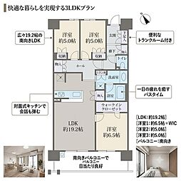 セントアイナ藤が丘ヴァロ棟 3LDKの間取図画像