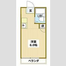 フラットハンズ嵐山 ワンルームの間取図画像