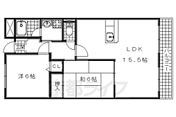 ロジュマン弘福 2LDKの間取図画像