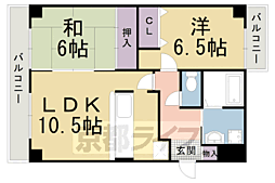 カサデ高ノ手 2LDKの間取図画像