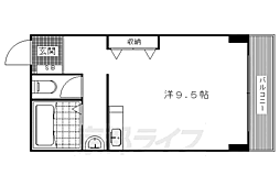明治館岡崎 1Kの間取図画像