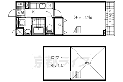 ロイヤルハピネス 1Kの間取図画像