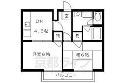 ウイングコート 2DKの間取図画像