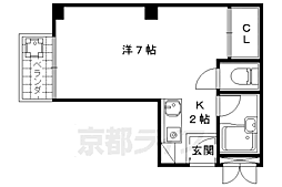 ダイシンfビル 1Kの間取図画像