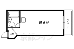 ヴィラ・ベルエポック ワンルームの間取図画像