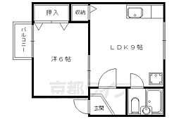 レグメントダム 1LDKの間取図画像