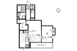 MountSide秀泉 1LDKの間取図画像