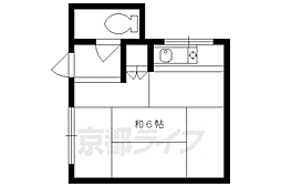 今出川マンション 1Kの間取図画像