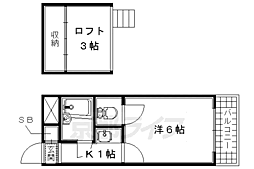 ヨーロピアン15番館 1Kの間取図画像