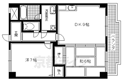 フレグランス落堀 2LDKの間取図画像