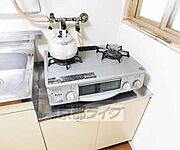 2口コンロも備え付け済です。