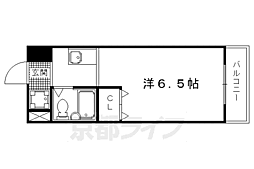 グランディールフナダ 1Kの間取図画像