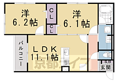 アメニティー・ノース 2LDKの間取図画像
