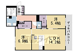 シャーメゾン・ラ・グランシェール 2LDKの間取図画像