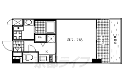 ベラジオ京都駅東 1Kの間取図画像