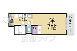 カサ・セグンド 1Kの間取図画像