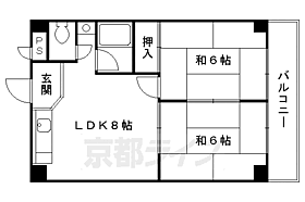 サンクレスト伏見 308 ｜ 京都府京都市伏見区指物町（賃貸マンション2LDK・3階・38.32㎡） その2