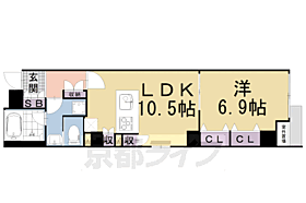 京都府京都市中京区役行者町（賃貸マンション1LDK・2階・44.84㎡） その2