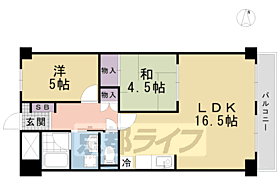 伏見日光ハイツ2号棟 118 ｜ 京都府京都市伏見区横大路天王前（賃貸マンション2LDK・1階・57.75㎡） その2