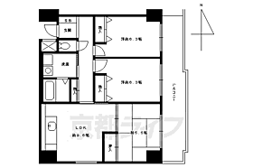 京都府京都市中京区亀屋町（賃貸マンション3LDK・2階・67.31㎡） その2