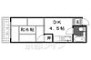 ベルエール桃山A棟3階3.8万円