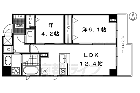 京都府京都市下京区上平野町（賃貸マンション2LDK・6階・53.11㎡） その2