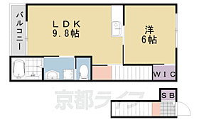 メルヴェーユ 203 ｜ 京都府京都市西京区山田北山田町（賃貸アパート1LDK・2階・40.92㎡） その2