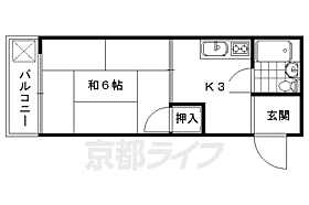 京都府京都市右京区太秦宮ノ前町（賃貸マンション1K・3階・16.20㎡） その2