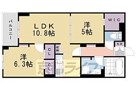 フェリーチェ　壱番館 105 ｜ 京都府長岡京市下海印寺菩提寺（賃貸マンション2LDK・1階・55.69㎡） その2