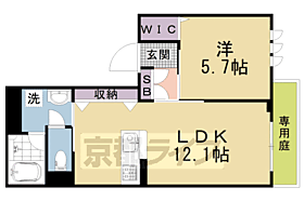 京都府京都市右京区太秦多藪町（賃貸マンション1LDK・1階・43.83㎡） その2