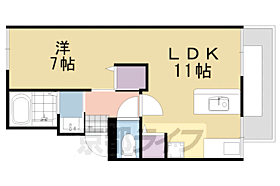 ハイツトクベ 102 ｜ 京都府京都市南区久世中久世町5丁目（賃貸アパート1LDK・1階・38.49㎡） その2