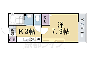 ドミール向日 201 ｜ 京都府向日市寺戸町中ノ段（賃貸アパート1K・2階・25.50㎡） その2