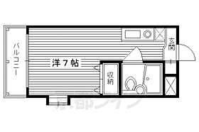 京都府京都市右京区西院西高田町（賃貸マンション1R・4階・17.42㎡） その2