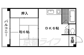 京都府京都市右京区西京極葛野町（賃貸マンション1DK・4階・30.00㎡） その2