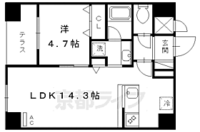 京都府京都市下京区中金仏町（賃貸マンション1LDK・1階・43.24㎡） その2