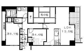 京都府京都市中京区瓦之町（賃貸マンション3LDK・4階・68.88㎡） その2