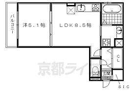 京都府京都市右京区嵯峨蜻蛉尻町（賃貸アパート1LDK・2階・36.03㎡） その2