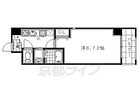 京都府京都市下京区五条烏丸町（賃貸マンション1K・4階・27.00㎡） その2